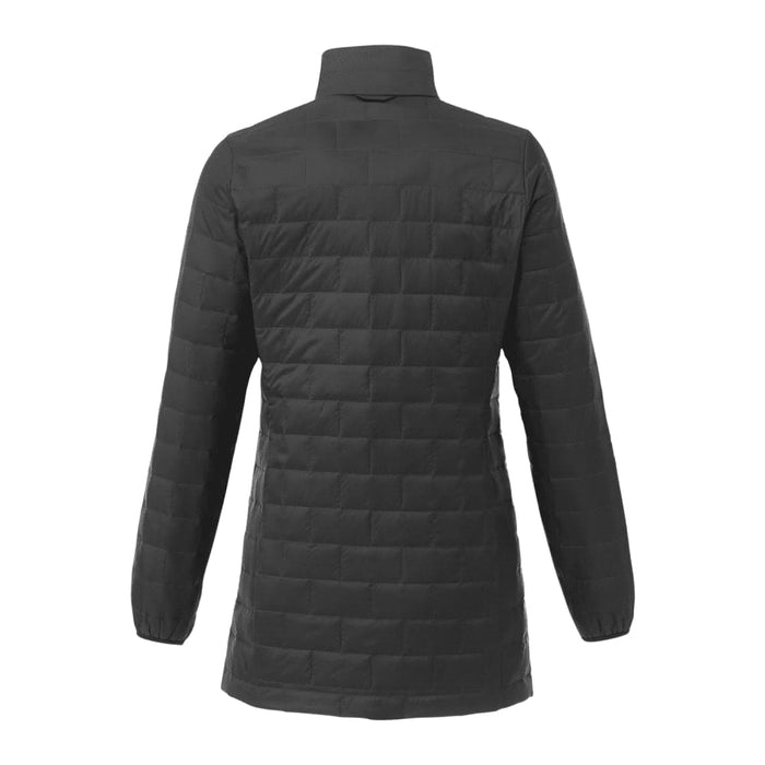Womens Telluride Lightweight Packable Insulated Puffer Jacket - A lightweight, packable insulated puffer jacket in black, featuring a quilted design and a collar.