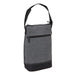 Tirano Two Bottle Wine Cooler - A drink bottle cooler featuring a grey fabric exterior with a black bottom and an adjustable shoulder strap.