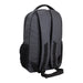 Tirano Laptop Backpack - A grey laptop backpack featuring padded straps and side mesh pockets. It has a sleek and modern design.