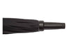 Blizzard 30" RPET Golf Umbrella - A black RPET golf umbrella with a solid handle and a sleek, folded design. It features branding on the handle.