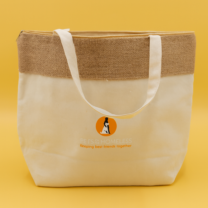 The Brooke Jute and Cotton Cooler Bag - Custom Promotional Product