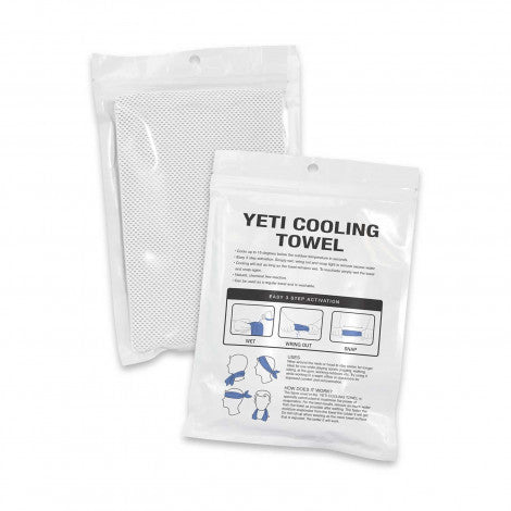 Yeti Premium Cooling Towel - Full Colour Print - Pouch