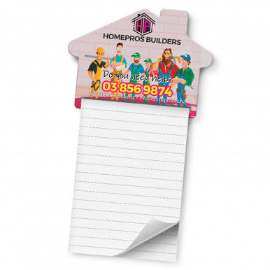 Magnetic House Memo Pad - A7