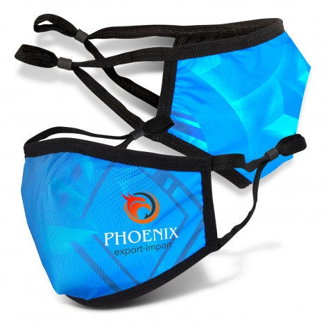 Full Colour Print Reusable Face Mask Premium - Indent