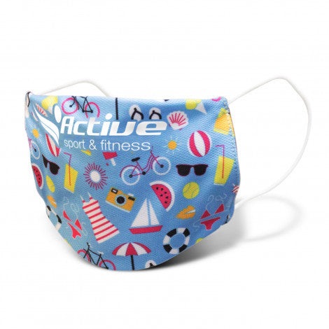 Reusable Face Mask Full Colour Print - Small