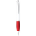 Nash Ballpoint Pen with White Barrel and Coloured Grip