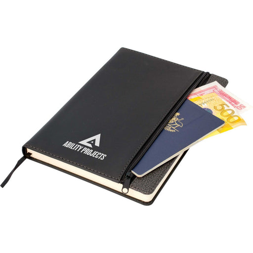 Toronto A5 Notebook Black/Dark Grey Trim