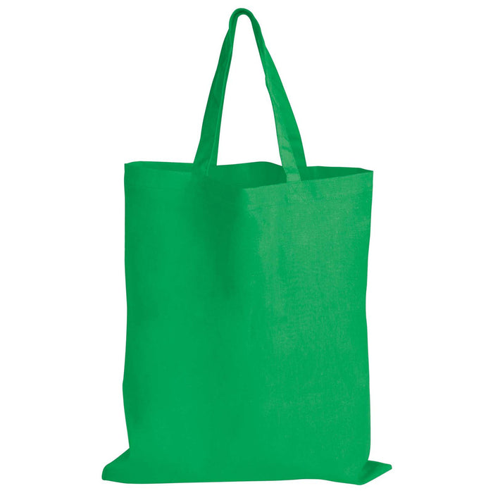 Coloured Cotton Short Handle Tote Bag