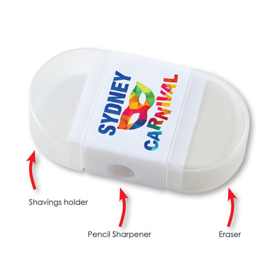 2 in 1 Pencil Sharpener / Eraser