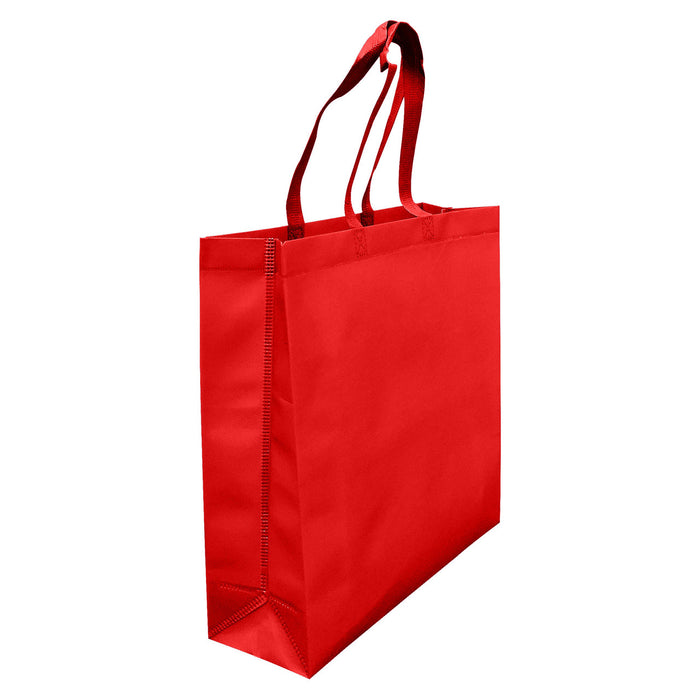 LAMINATED NON WOVEN BAG WITH LARGE GUSSET