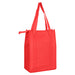 NON WOVEN COOLER BAG WITH TOP ZIP CLOSURE