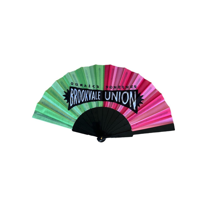 Branded Printed Fabric Hand Fans - Custom Promotional Product