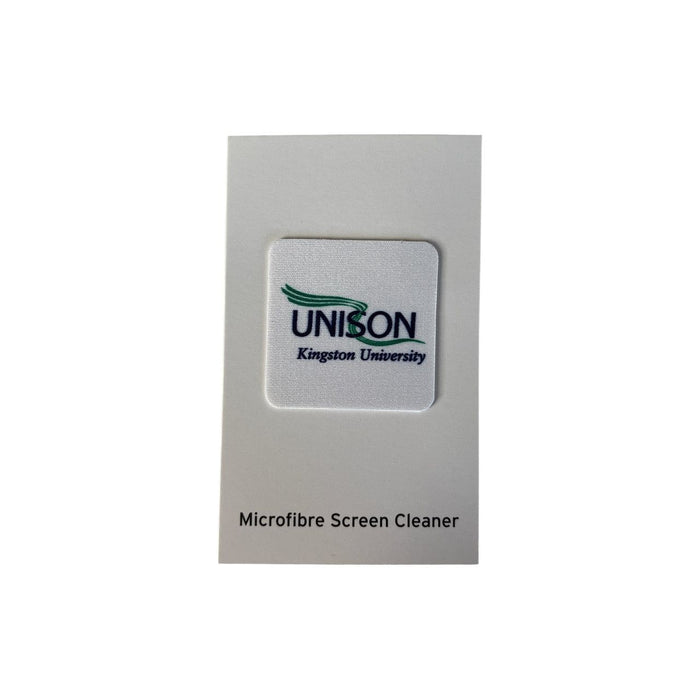 Microfibre Sticky Screen Cleaner With Backing Card - Custom Promotional Product