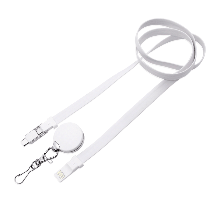 3-in-1 Silicone Charging Cable Lanyard