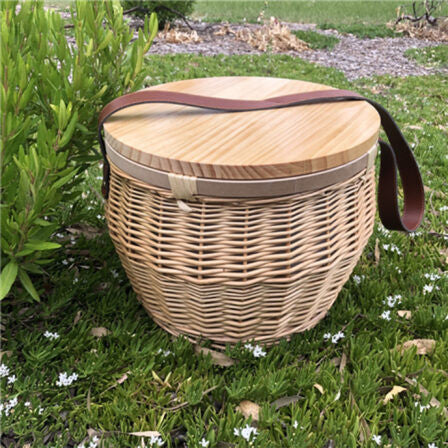 Scotch Wicker Picnic Cooler Basket