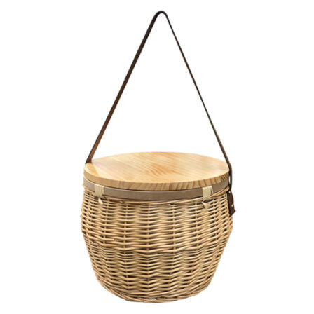 Scotch Wicker Picnic Cooler Basket
