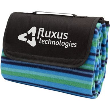 Jamaica Picnic Rug, Blue Stripe